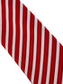 red and white classic thin striped  tie